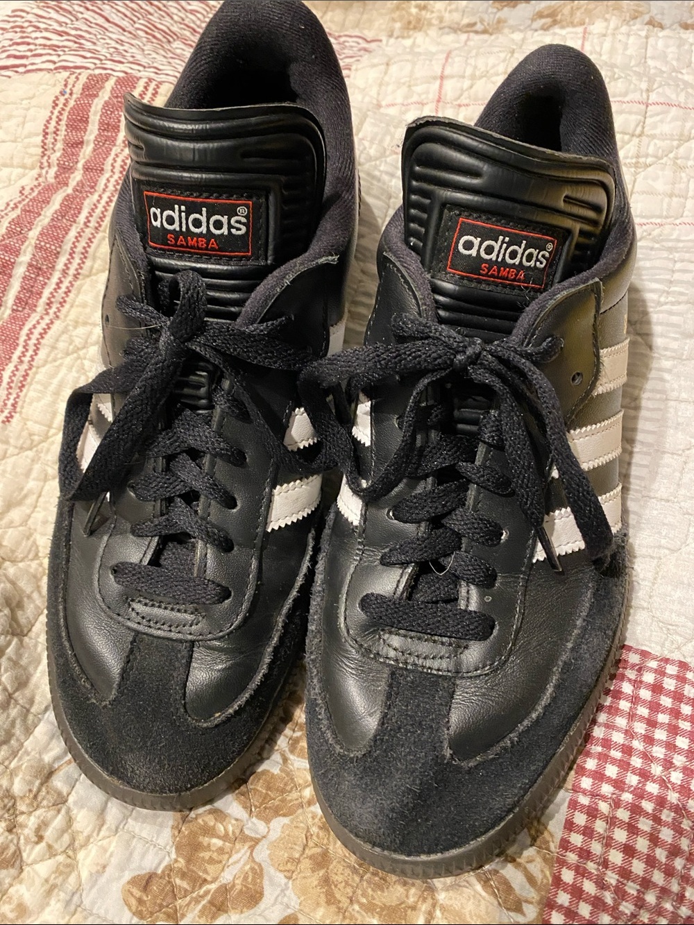 adidas Samba Men’s Black with White Stripes Sneakers